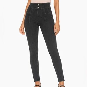 We The Free Jayde Black Denim High-Rise Skinny Jeans size 26
